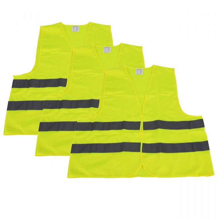 Set 3 Buc Vesta Reflectorizanta Carmotion Galben Fluorescent 58117