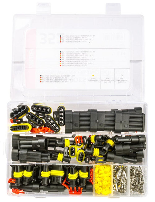 Set 352 Conectori Terminali Ermetici, 6 Dimensiuni Amio AVX-AM03035
