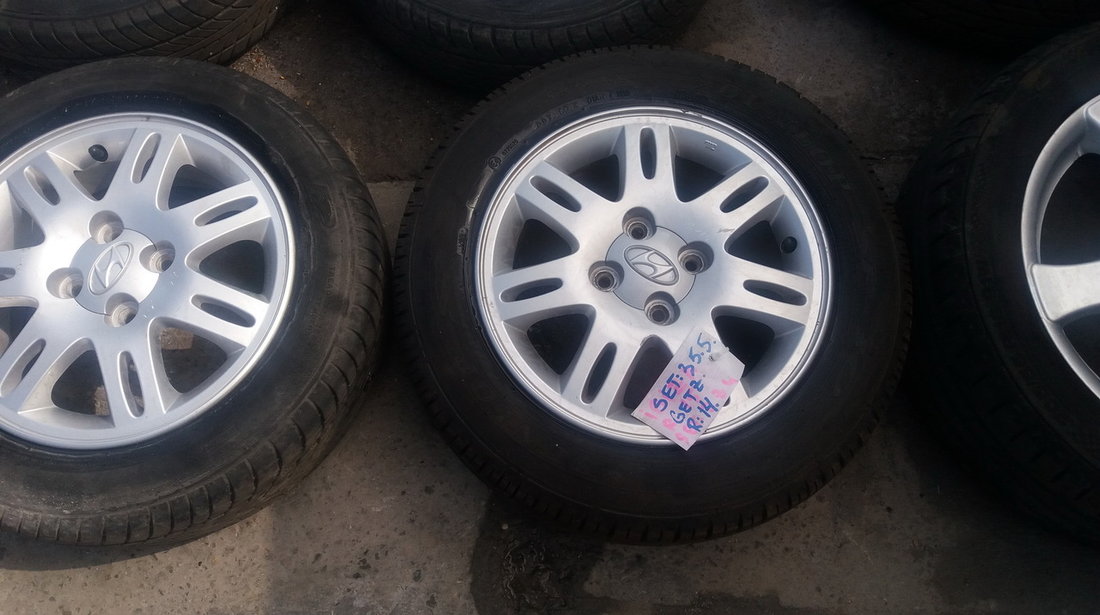 Set 355 - Jante aliaj Hyundai Getz, R14, 4 x 100, cod HYU-4A-16 #8189924