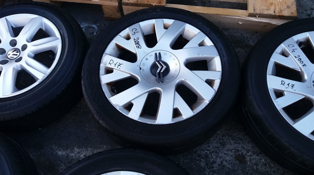 Set 393 - Jante aliaj Citroen C4, ZR17, 4 X 108 - cod CIT-4A-3