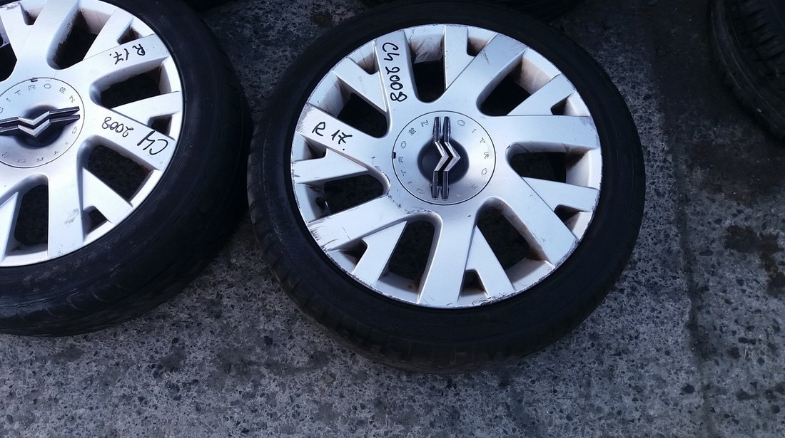 Set 393 - Jante aliaj Citroen C4, ZR17, 4 X 108 - cod CIT-4A-3