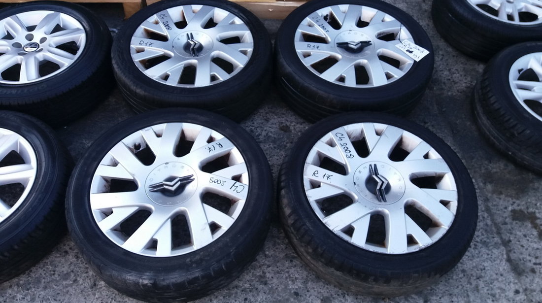 Set 393 - Jante aliaj Citroen C4, ZR17, 4 X 108 - cod CIT-4A-3