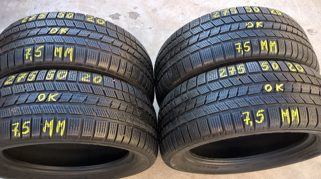 Set 4 anvelope de iarna 275 50 20 pirelli scorpion ice + snow