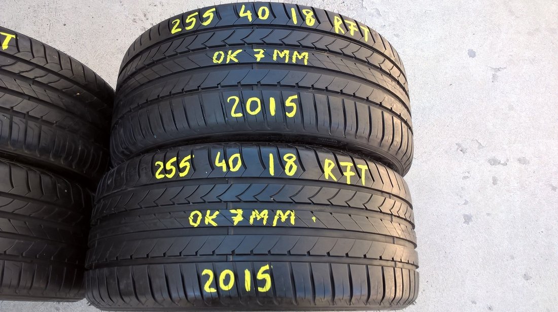 Set 4 anvelope de vara 225 45 18 cu 255 40 18 goodyear efficientgrip run flat