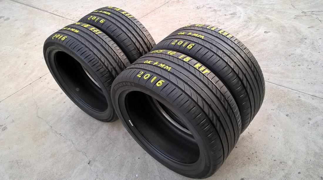 Set 4 anvelope de vara 225 45 18 cu 255 40 18 continental sportcontact 5 p run flat