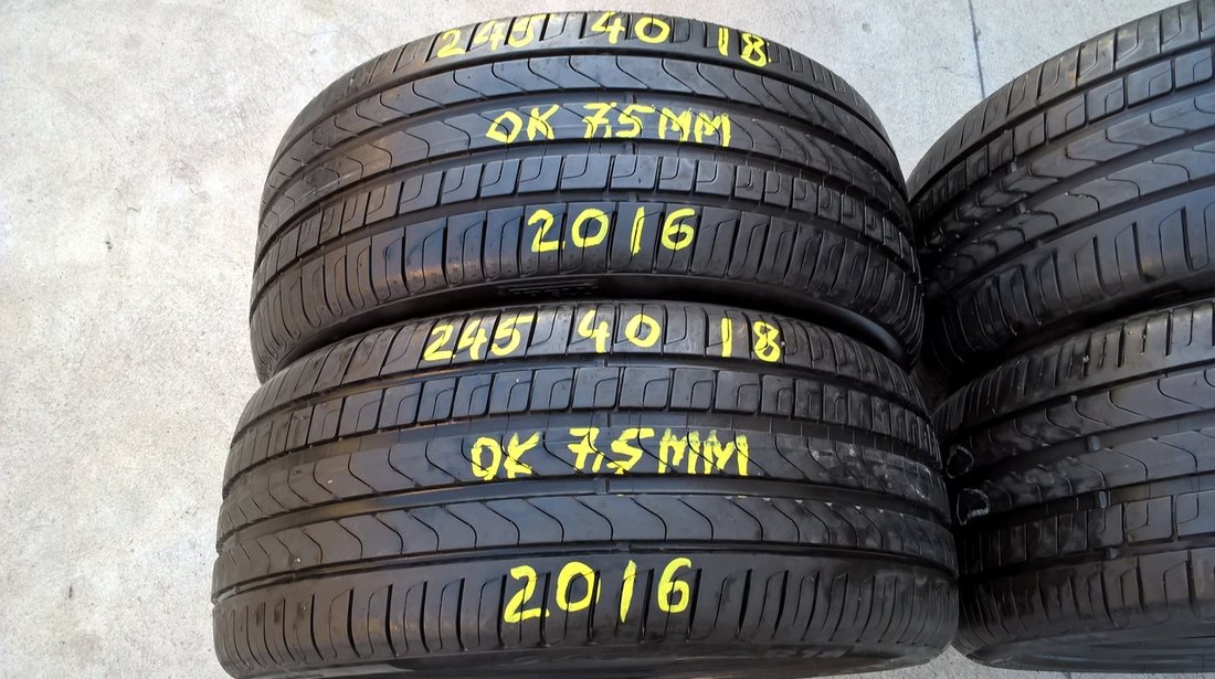 Set 4 anvelope de vara 245 40 18 pirelli cinturato P7