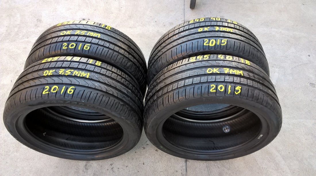 Set 4 anvelope de vara 245 40 18 pirelli cinturato P7