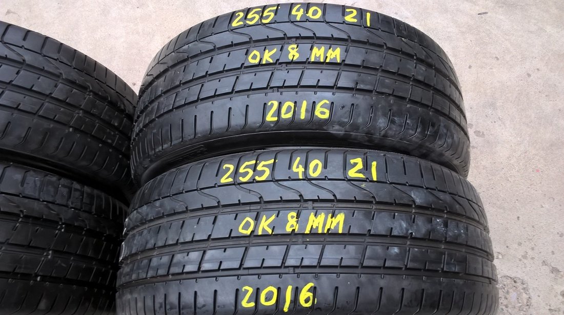 Set 4 anvelope de vara 255 40 21 pirelli p zero 2016