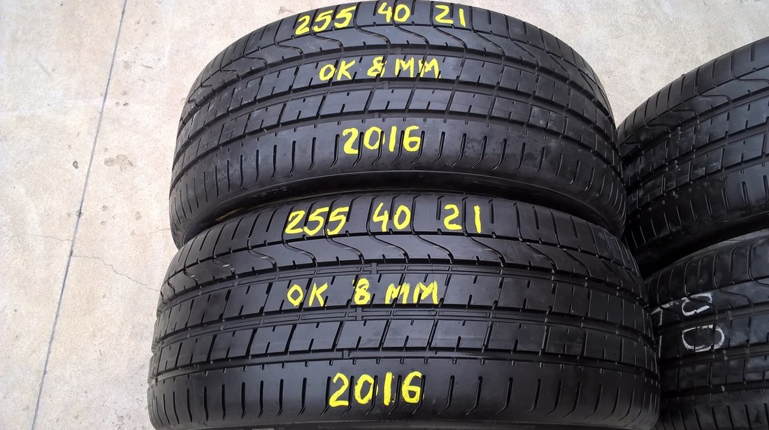 Set 4 anvelope de vara 255 40 21 pirelli p zero 2016