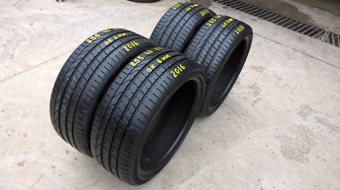 Set 4 anvelope de vara 255 40 21 pirelli p zero 2016