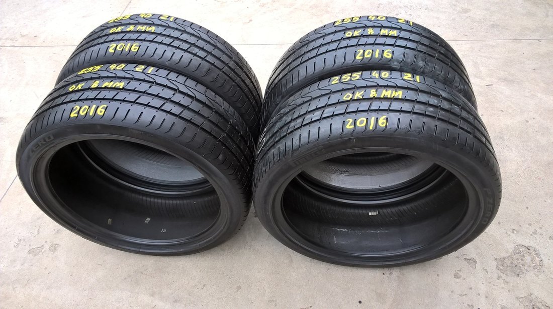 Set 4 anvelope de vara 255 40 21 pirelli p zero 2016