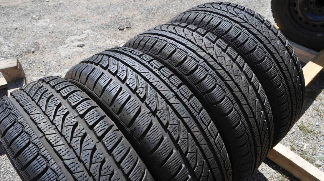 SET 4 Anvelope Iarna 185/60 R15 DUNLOP SP WINTER RESPONSE + jante Originale GM Opel Corsa 4x100 , ET