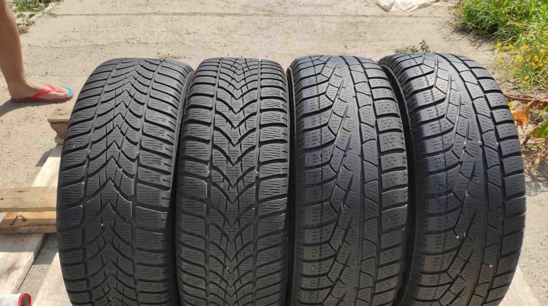 SET 4 Anvelope Iarna 195/55 R16 PIRELLI+DUNLOP + Jante Aliaj Originale MERCEDES A B Klasse W169 W24