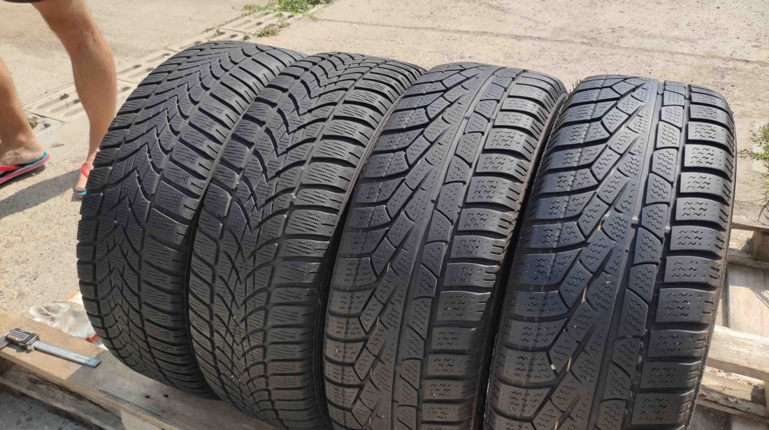 SET 4 Anvelope Iarna 195/55 R16 PIRELLI+DUNLOP + Jante Aliaj Originale MERCEDES A B Klasse W169 W24