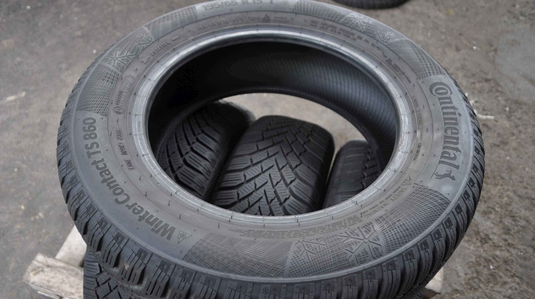 SET 4 Anvelope Iarna 195/65 R15 CONTINENTAL WinterContact TS860 91T