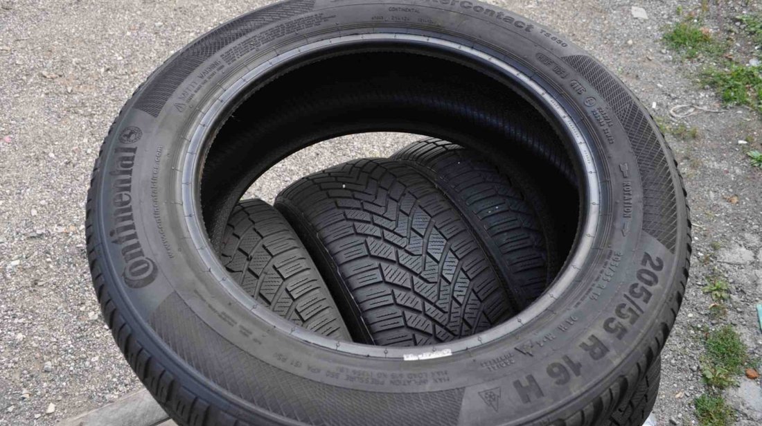 SET 4 Anvelope Iarna 205/55 R16 CONTINENTAL ContiWinterContact TS850 91H