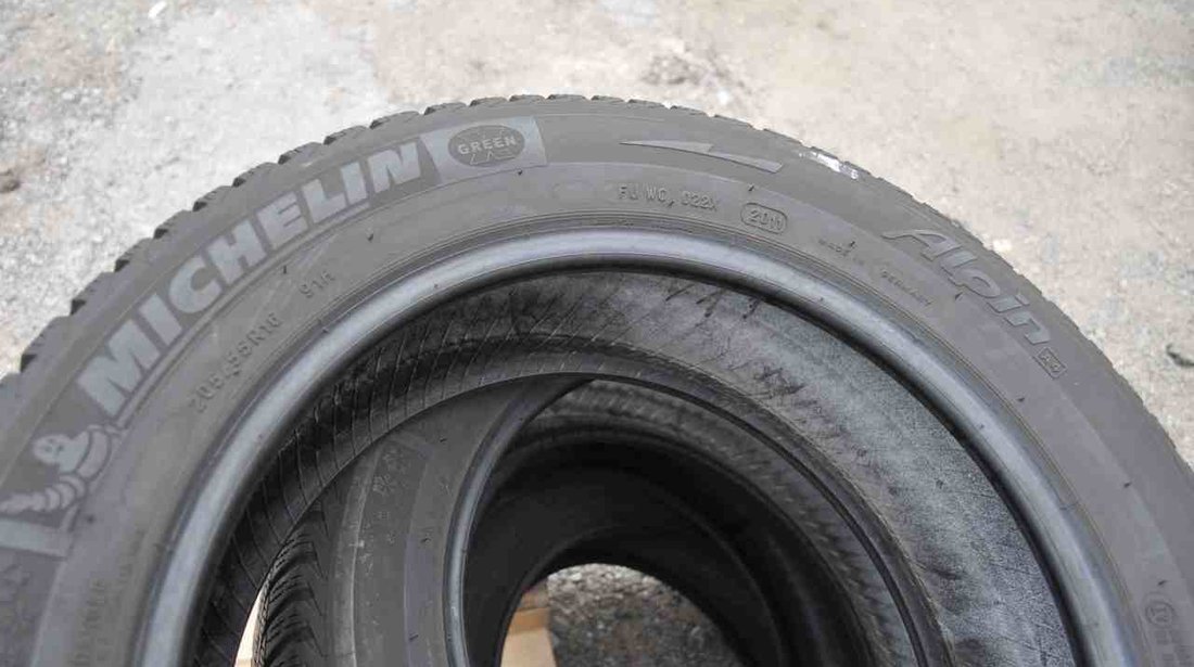 SET 4 Anvelope Iarna 205/55 R16 MICHELIN ALPIN A4 91H