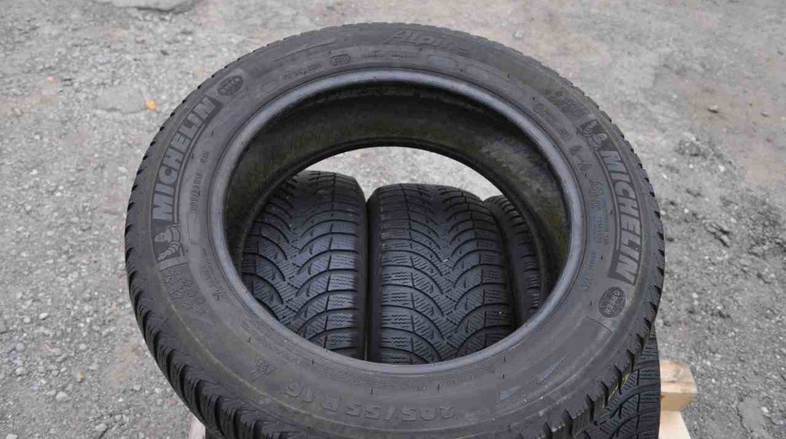 SET 4 Anvelope Iarna 205/55 R16 MICHELIN ALPIN A4 91H