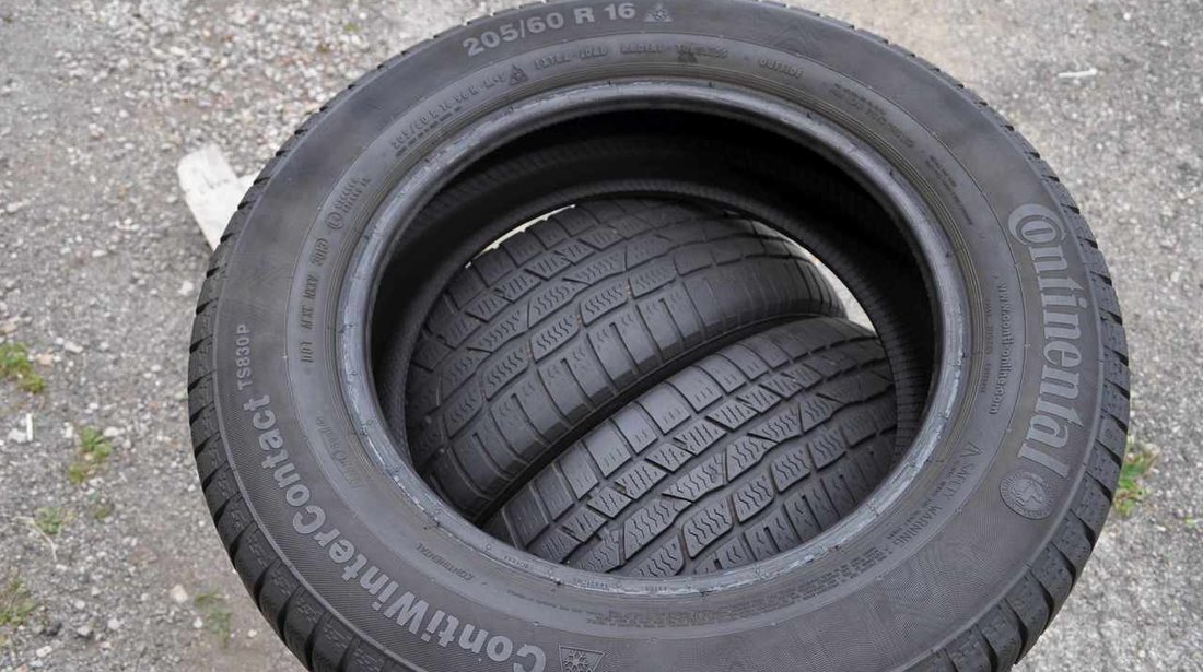 SET 4 Anvelope Iarna 205/60 R16 4342 CONTINENTAL winter TS830P 96H - CONTISEAL