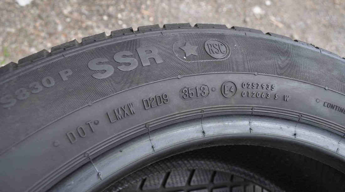 SET 4 Anvelope Iarna 205/60 R16 CONTINENTAL ContiWinterContact TS830P 92H - Runflat