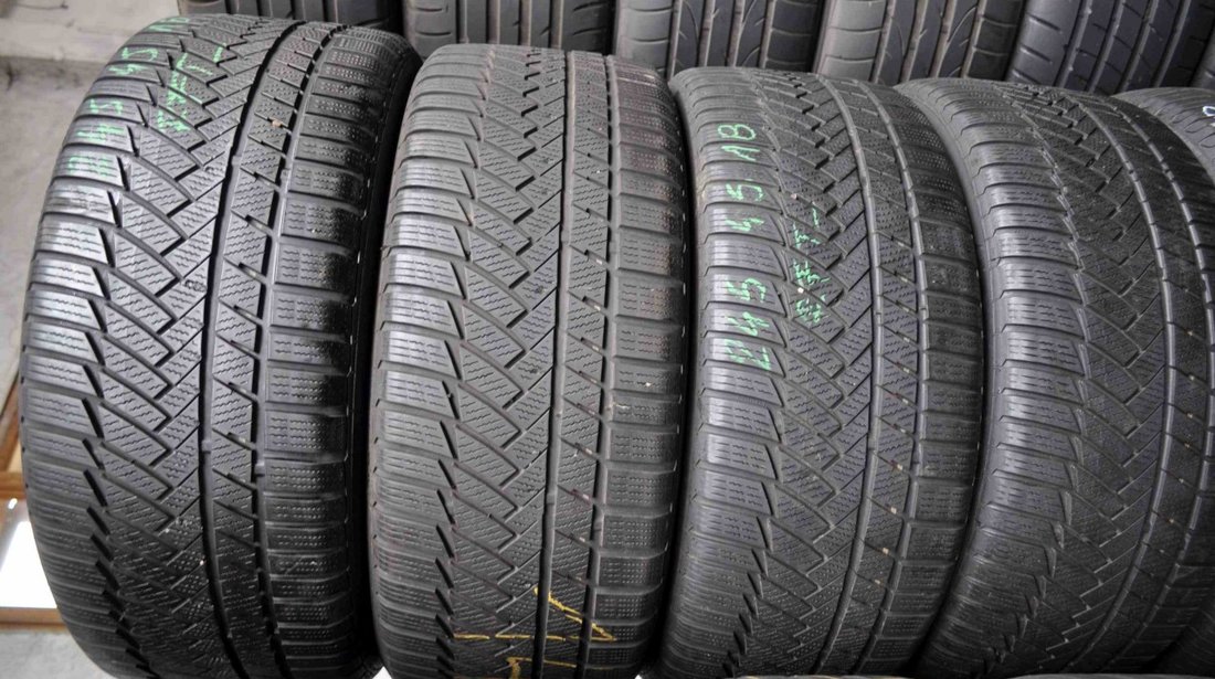 SET 4 Anvelope Iarna 245/45 R18 CONTINENTAL WinterContact TS850P 100V - Runflat