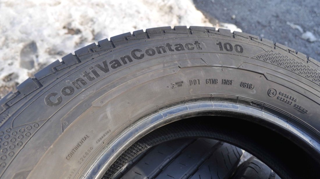 SET 4 Anvelope Vara 215/75 R16C CONTINENTAL ContiVanContact 100 116/114R