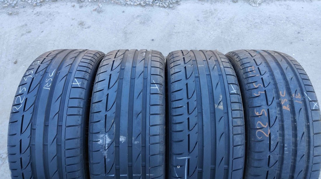 SET 4 Anvelope Vara 225/45 R17 BRIDGESTONE Potenza S001 RFT 91W - Runflat DOT 2018