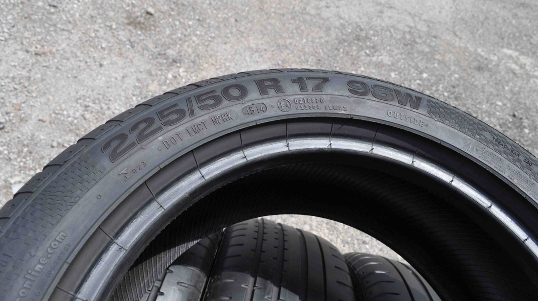 SET 4 Anvelope Vara 225/50 R17 CONTINENTAL SportContact 2 SSR 98W - Runflat