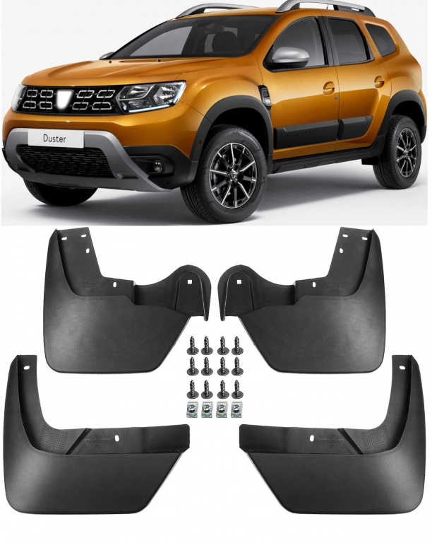 Set 4 Buc Aparatori Noroi Fata / Spate Am Dacia Duster 2 2018→ KAL100