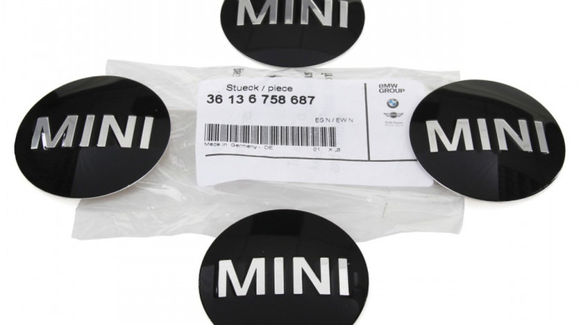 Set 4 Buc Autocolant Capac Janta Oe Mini Cooper Ø 50 mm 36136758687