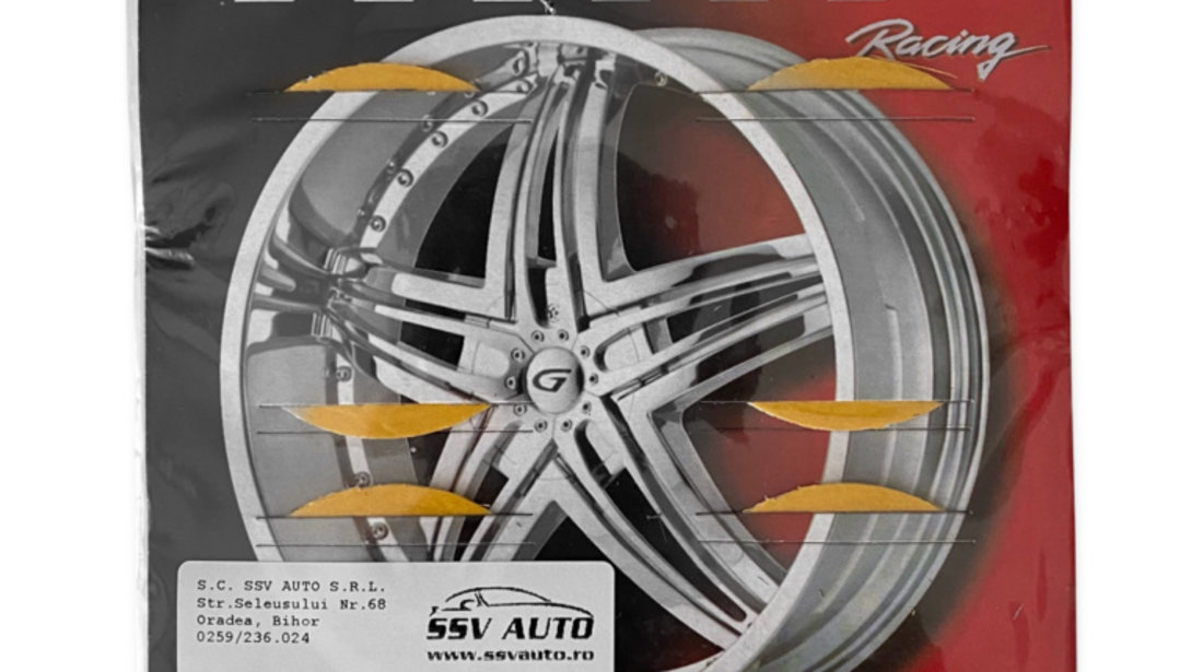 Set 4 Buc Autocolant Roata Volkswagen 60MM AB-VW-ARGINTIU