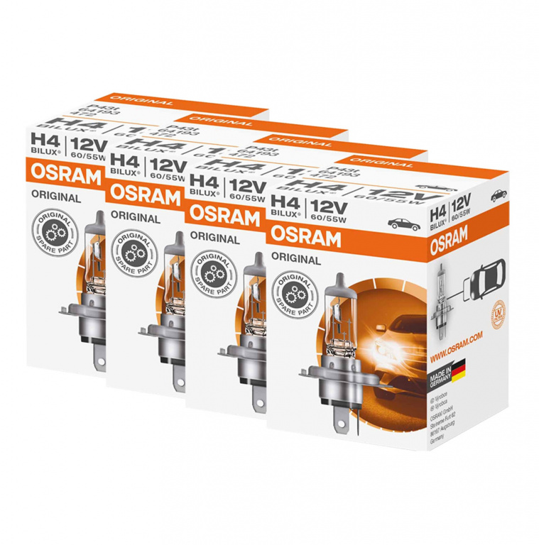 Set 4 Buc Bec Osram H4 12V 60/55W P43T Original 64193