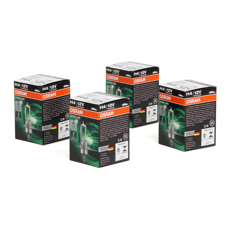 Set 4 Buc Bec Osram H4 12V 60/55W P43T Ultra Life 64193ULT