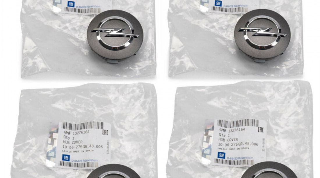 Set 4 Buc Capac Janta Oe Opel Astra K 2015→ Ø 53,5MM 13276164