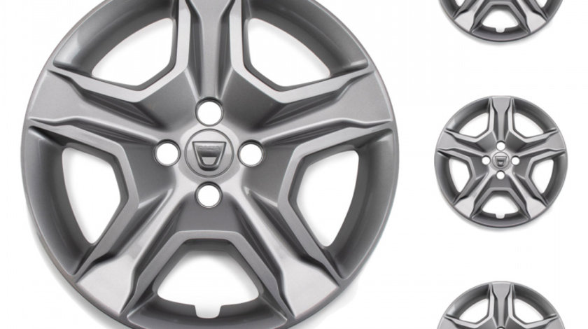 Set 4 Buc Capac Roata Oe Dacia Dokker 2012→ 16&quot; Gri Inchis 403155853R