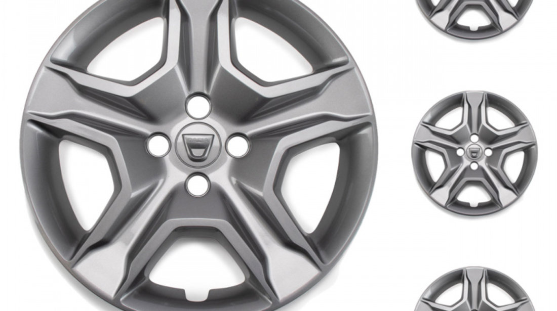 Set 4 Buc Capac Roata Oe Dacia Lodgy 2012→ 16&quot; Gri Inchis 403155853R