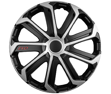Set 4 Buc Capace Roti Carmax Evo Negru / Argintiu 15&quot; 50131