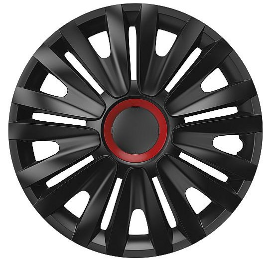 Set 4 Buc Capace Roti Carmax Royal RR Negru / Rosu 16&quot; 35753