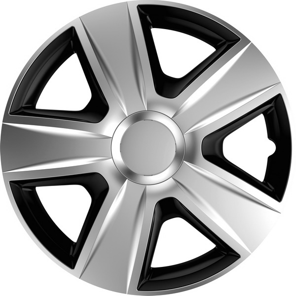 Set 4 Buc Capace Roti Mega Drive Silver &amp; Black Espirit 13&quot; 7725