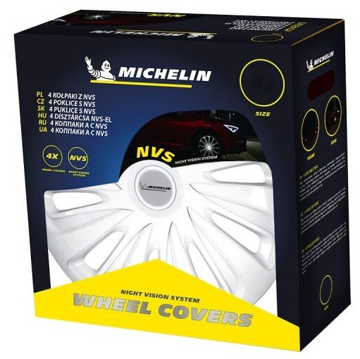 Set 4 Buc Capace Roti Michelin Caliber White 17&quot; 17012