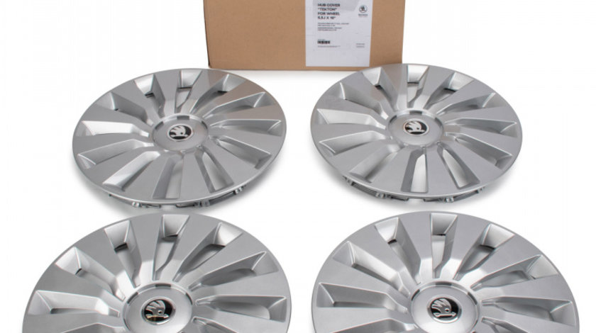 Set 4 Buc Capace Roti Oe Skoda Octavia 3 2012→ 16'' 5E0071456C