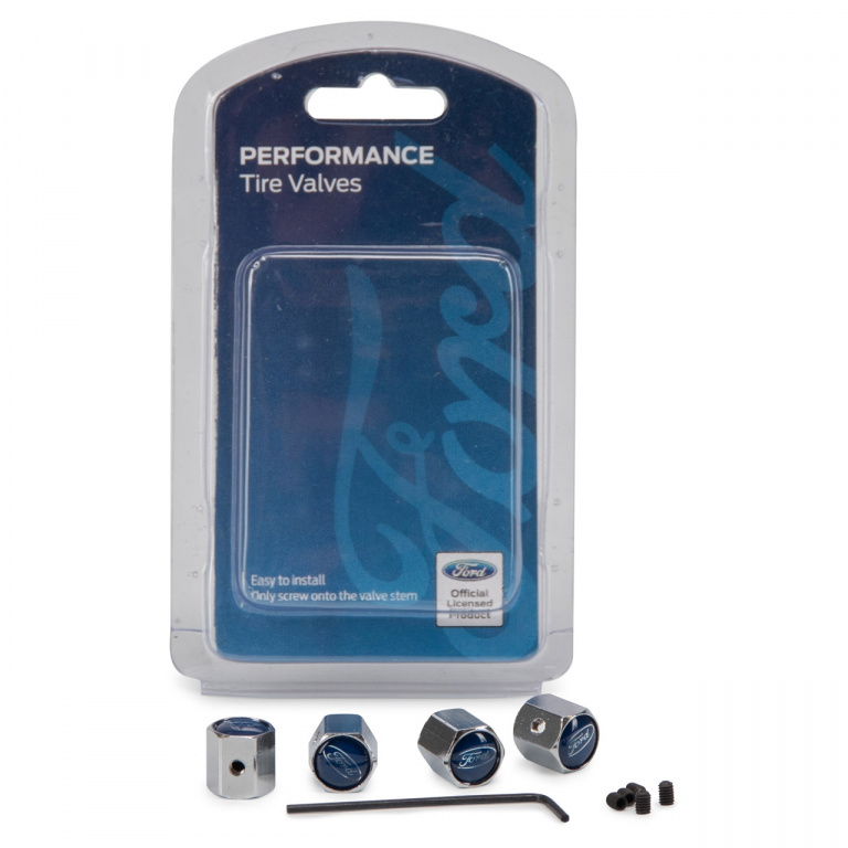 Set 4 Buc Capacele Ventil Albastru / Argintiu Oe Ford 2308113