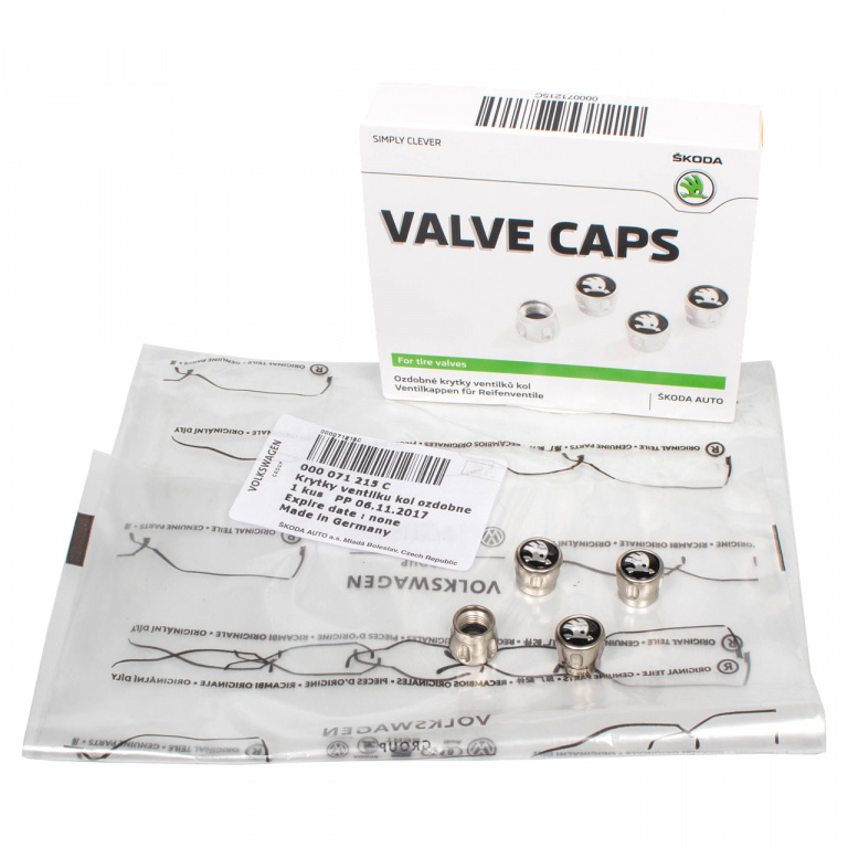 Set 4 Buc Capacele Ventil Metal Oe Skoda 000071215C