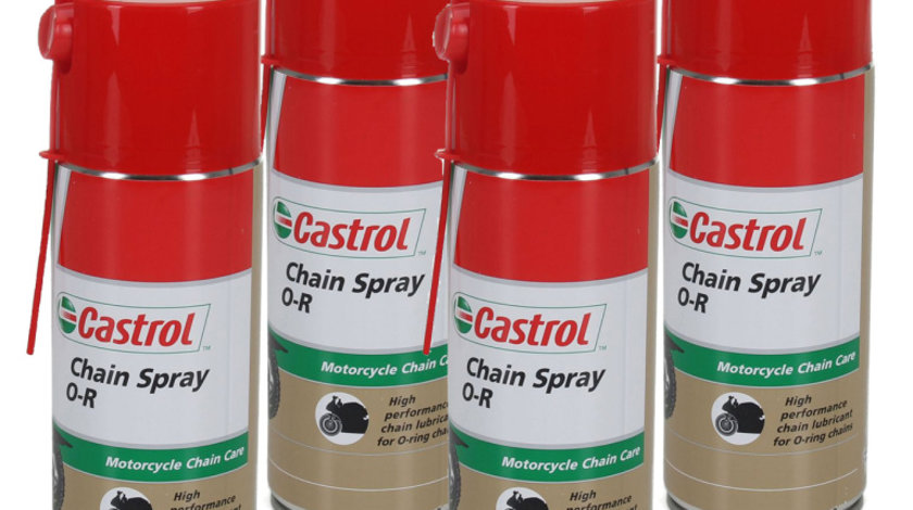 Set 4 Buc Castrol Chain Spray O-R Spray Lubrifiant Lant 400ML 156B83