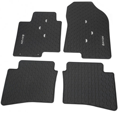 Set 4 Buc Covorase Auto Cauciuc Fata + Spate Oe Hyundai Bayon BC3 2021-2024 Negru Q0131ADE50GR