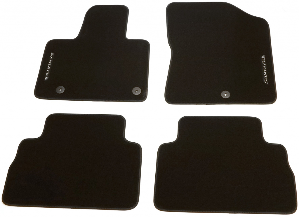 Set 4 Buc Covorase Auto Mocheta Fata + Spate Oe Hyundai Santa Fe TM 2020→ Negru CL143ADE00