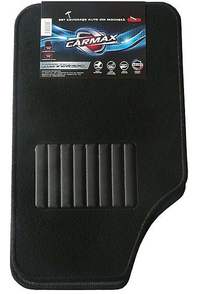 Set 4 Buc Covorase Auto Mocheta Universale Carmax Negru 29404