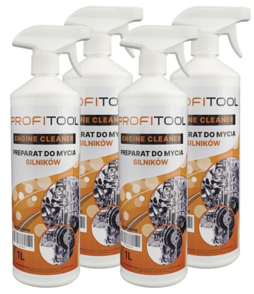 Set 4 Buc Detergent Spray Curatare Motor Profitool 1L 1305-01-0019E 4X1L