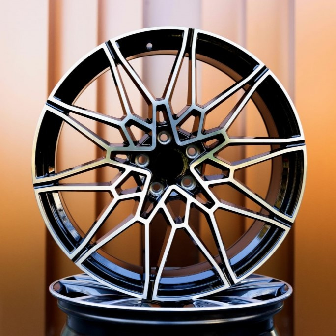 Set 4 Buc Jante Auto Compatibil Cu Bmw 20x8.5J / 20x9,5J 5x112 ET30 66.6 mm Negru / Argintiu R20&quot; RMBMR20VI