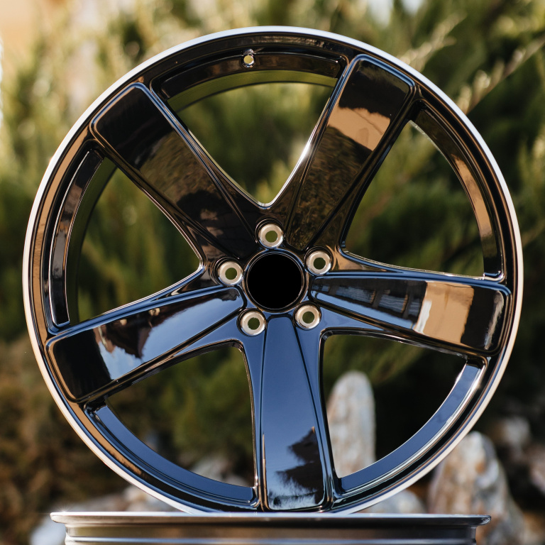 Set 4 Buc Jante Auto Compatibil Cu Porsche 21x9.0J / 21x10.0J 5x112 ET19,26 66.6 mm Negru / Argintiu R21" RMPOR21TZ